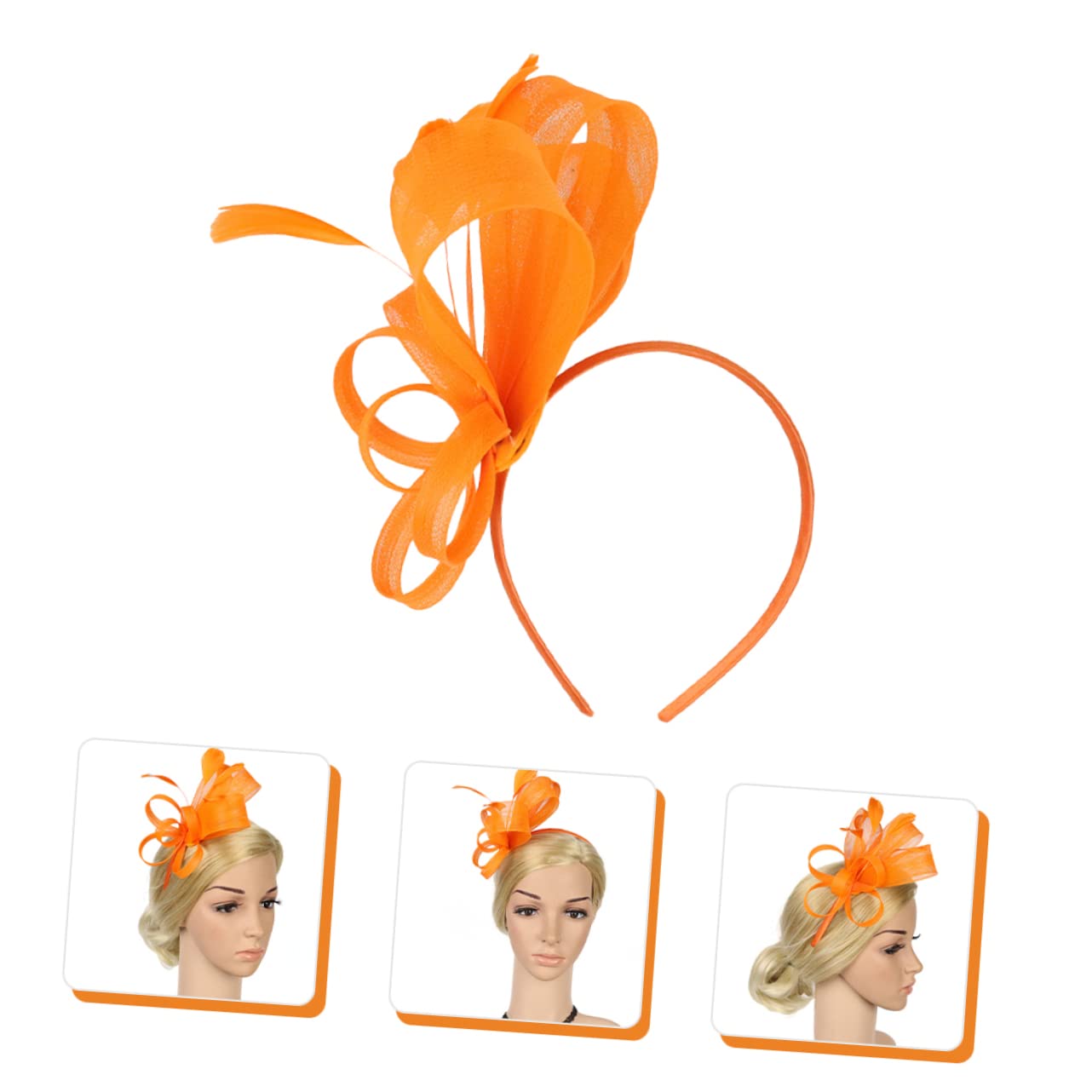 GALPADA 5pezzi Fascinator Elegante con Piume per Donne Cerchietto Decorativo per Feste e Tea Party Accessorio alla Moda per Cerimonie e Occasioni Speciali