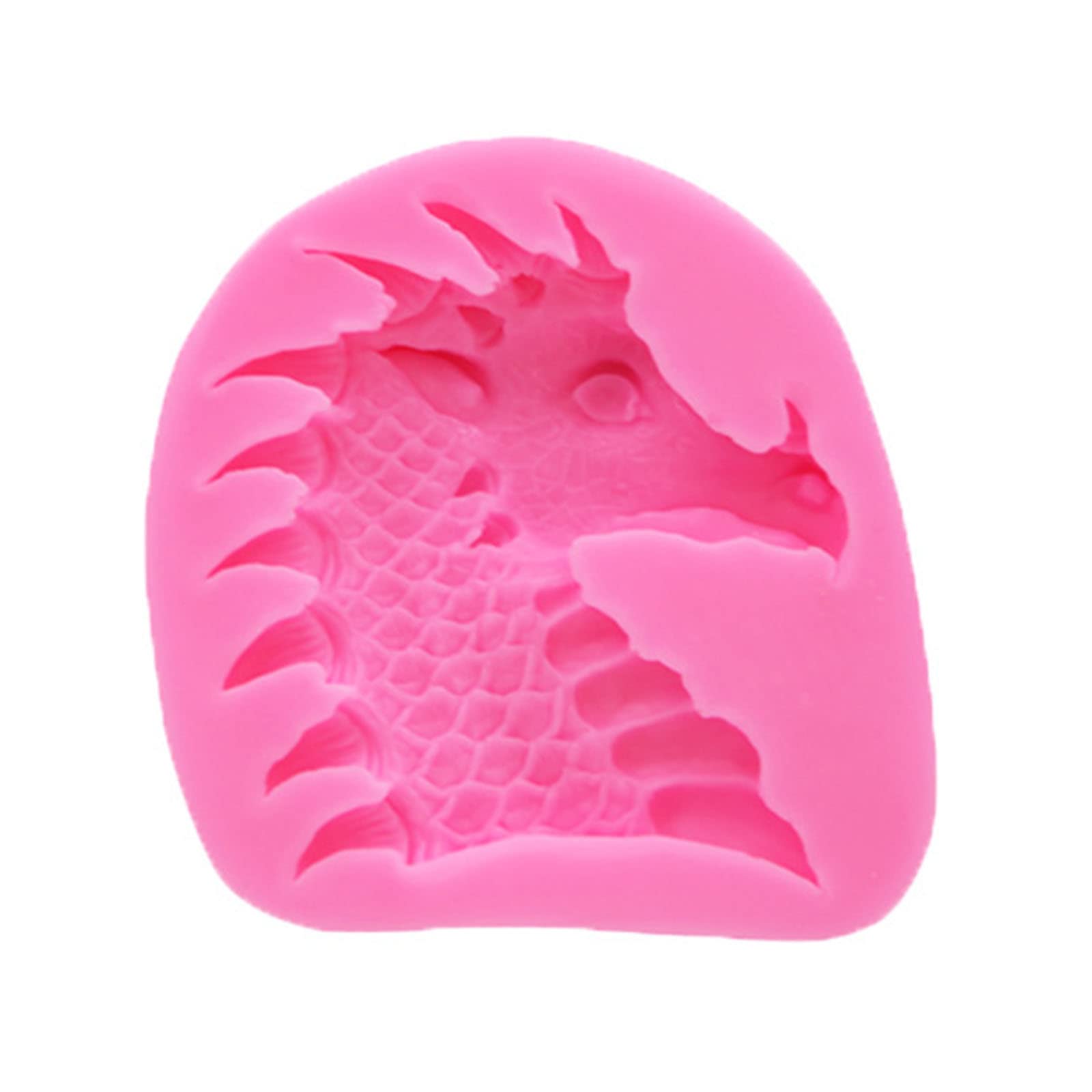MALSSE Dinosaur Fish Scales Silicone Mold Fondant Cake Chocolate Cake Decorating Tools Kitchen Baking Accessories Molds for Baking Silicone for Decorations Decorating Pastry Shapes Molds for Food