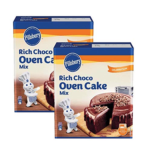 Image of Betty Crocker Pancake Mix, Original 500 g and Pillsbury Oven Cake Mix- Moist Supreme Rich Choco - 285g x Pack of 2, 570g