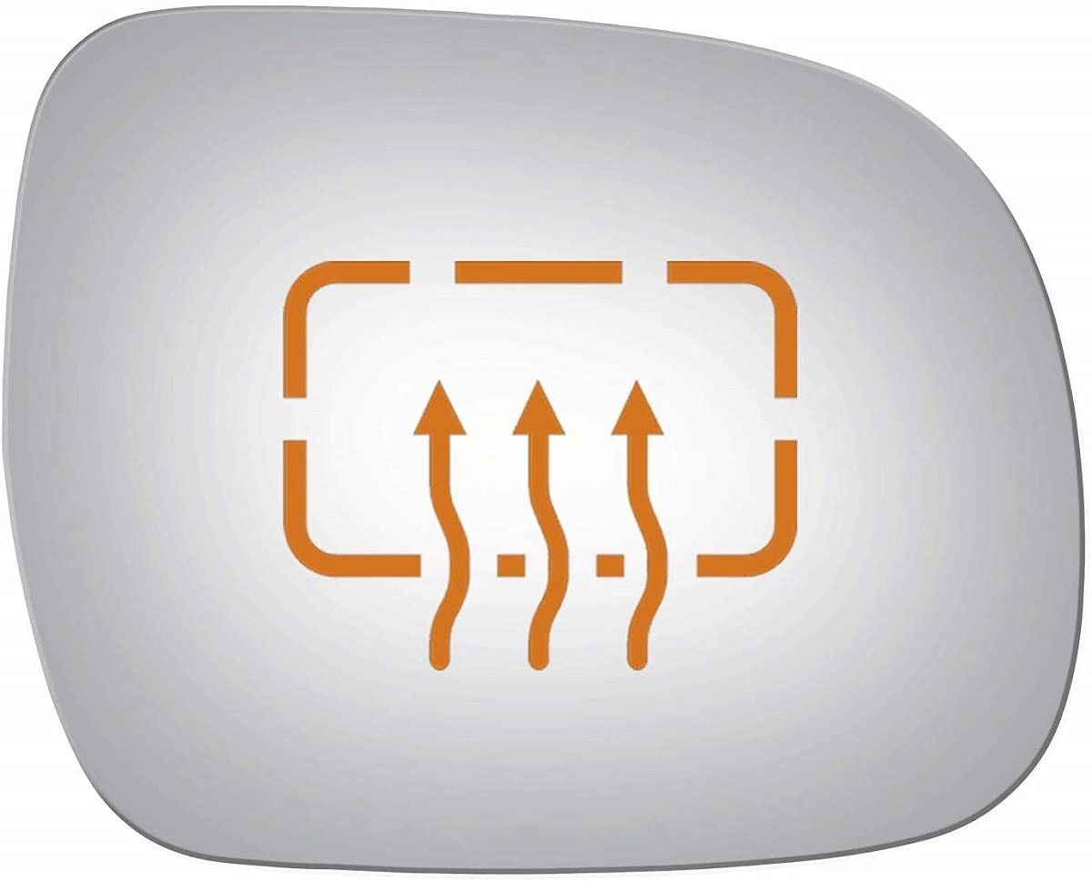 Mirrex83801H Replacement Heated Mirror Glass for 2004-2010 for Toyota Sienna Van Passenger Side 2004 2005 2006 2007 2008 2009 2010 Right Hand w/o Backing Plate