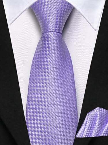 Image of Hi-Tie Boys Tie Pre-Tied Pocket Square Set Adjustable Kids Neckties Age 7-11 Years School UniForm Graduation