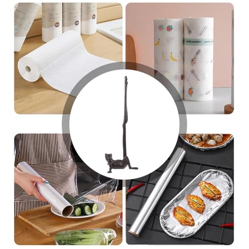 Estante de papel para baño con diseño de rana, organizador decorativo de estilo antiguo 5