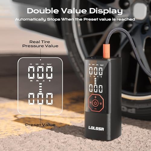 Tire Inflator Portable Air Compressor Air Pump for Car Tires Cordless Electric 180PS for C - image 3