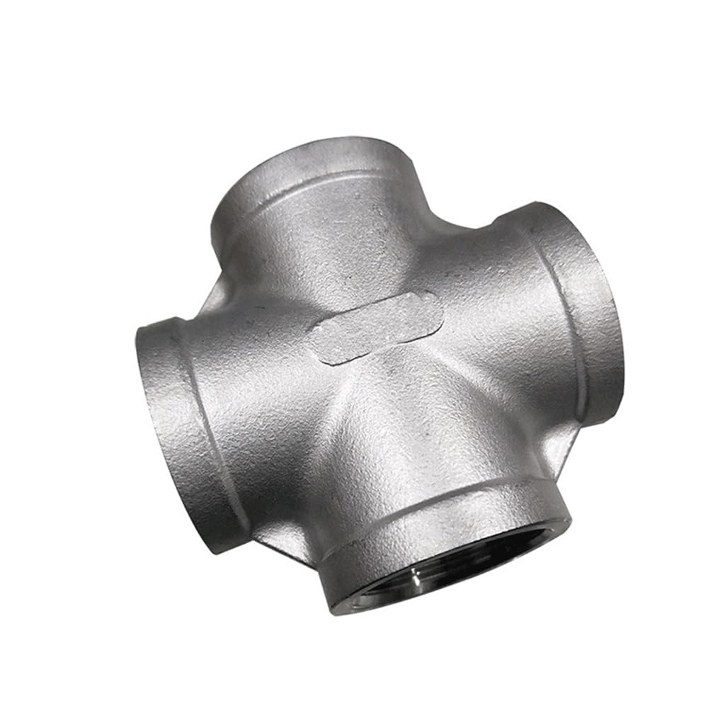 Cruz de 1 1/2 BSP en acero inoxidable 304 para fontanería industrial y distribución de redes