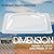 HECASA 18" x 26" RV Skylight Cover Universal Clear Skylight Openings for 14" x 22" Camper Roof Window Skylight Dome Replacement