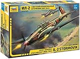 Maqueta para montar Zvezda 500787279 500787279-1:72 Ilyushin IL-2 Stormovik 1942 - Maqueta de construcción de plástico para Principiantes, diseño de Camuflaje