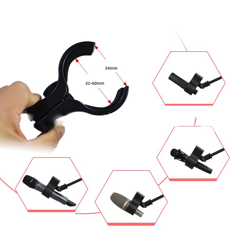 ieron Adjustable Mic Holder for Microphones with Outer Diameter Between 32mm and 60mm - Image 4