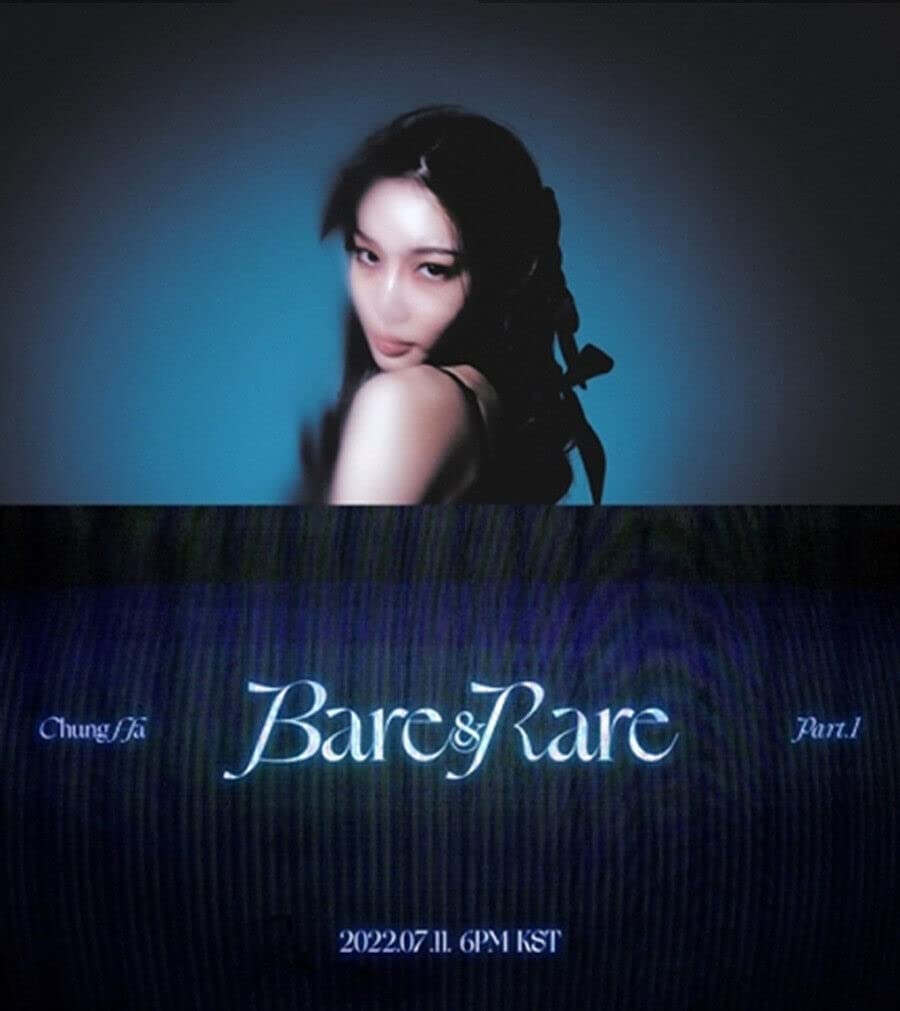 Chung HA - Bare & Rare (segundo álbum de estudio) álbum+Pre-Order Limited Benefits+Culturekorean Gift (pegatinas decorativas, tarjetas de foto)