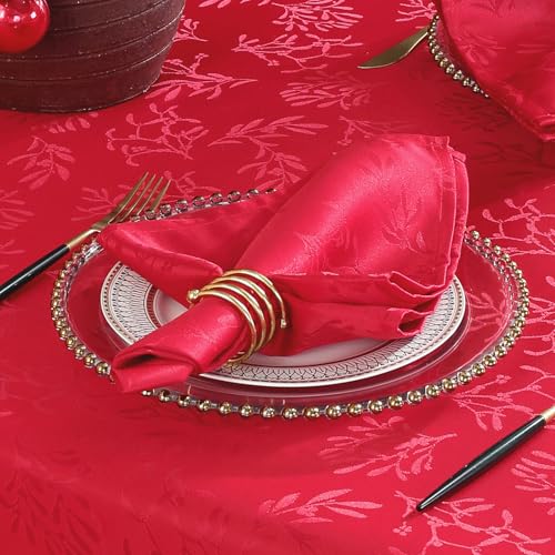 Servilletas de tela cuadradas navideñas Honellaty, pack de 4 miniatura 1