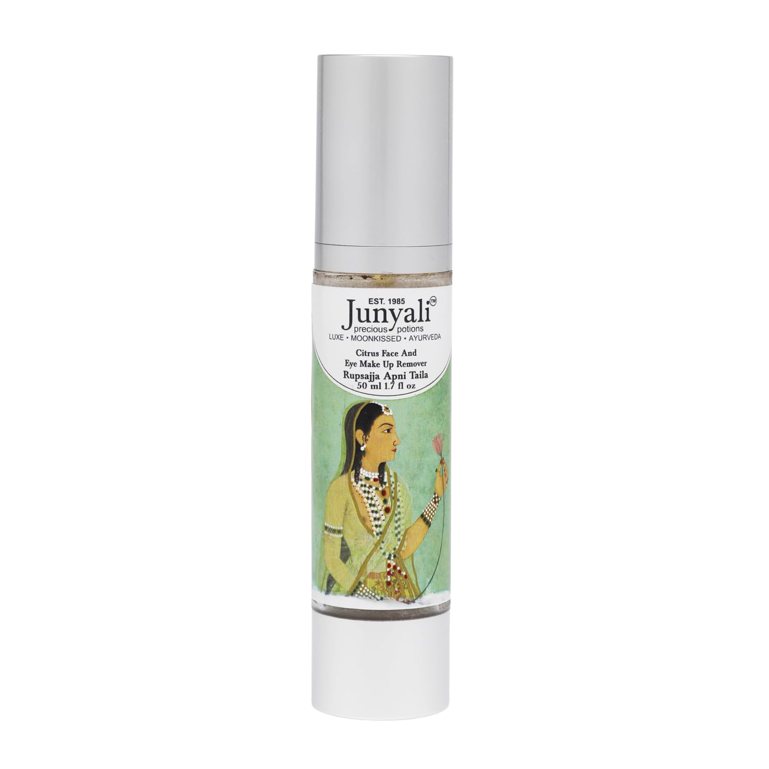 Citrus Eye Makeup Remover Oil - 50ml Ayurvedic Blend for Gentle Makeup Removal, Dryness & Dullness Relief with Neroli, Clary Sage, Ylang-Ylang & Camellia Oils Organic Formula-image-12