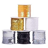 Größe: ca. 6 mm breit; ungefähr 5 m / Rolle.