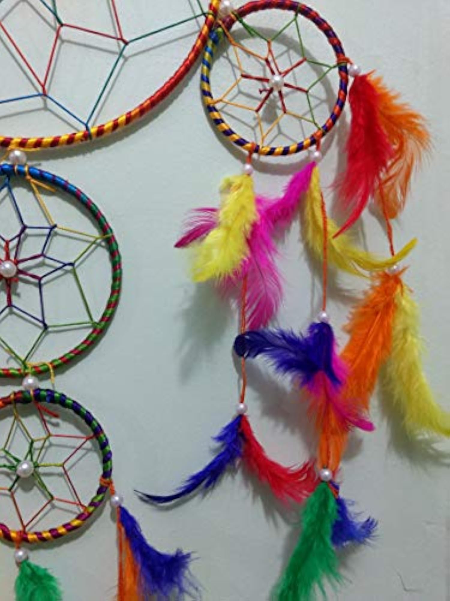 Wool & Wool Blend Dream Catcher, Multicolour
