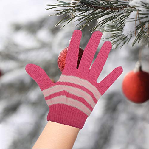 Foto von BESPORTBLE 6 Paar Kinderhandschuhe Volle Finger Strickhandschuhe Warmer Handschuh für Jungen Und Mädchen