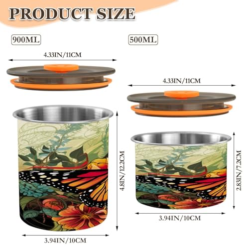 Contenedor hermético para café Blueangle acero inoxidable 900ml miniatura 2