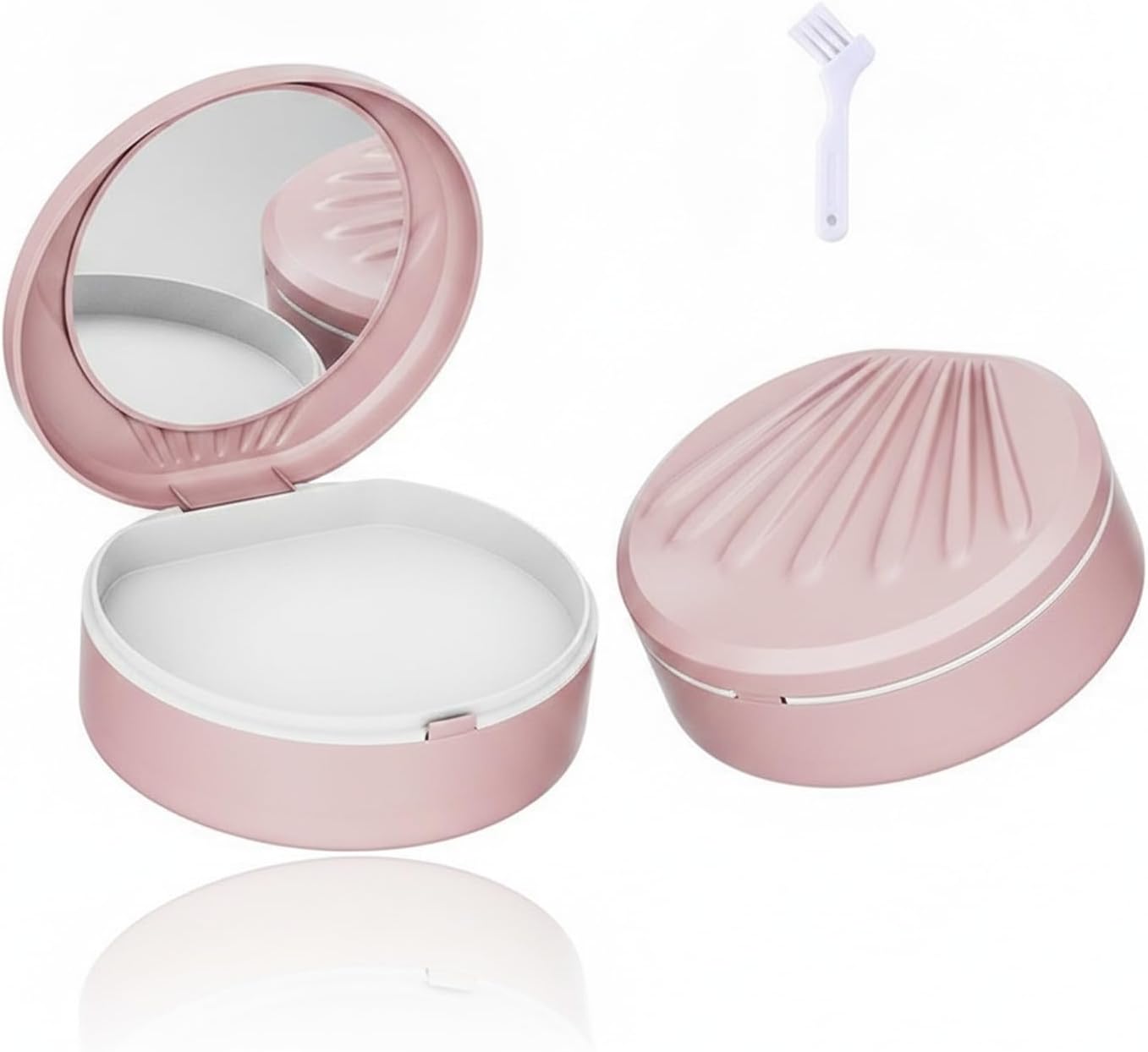 Double Layer Storage Box with Mirror, Compact PP Plastic Organizer for Small Accessories (1 PC)
