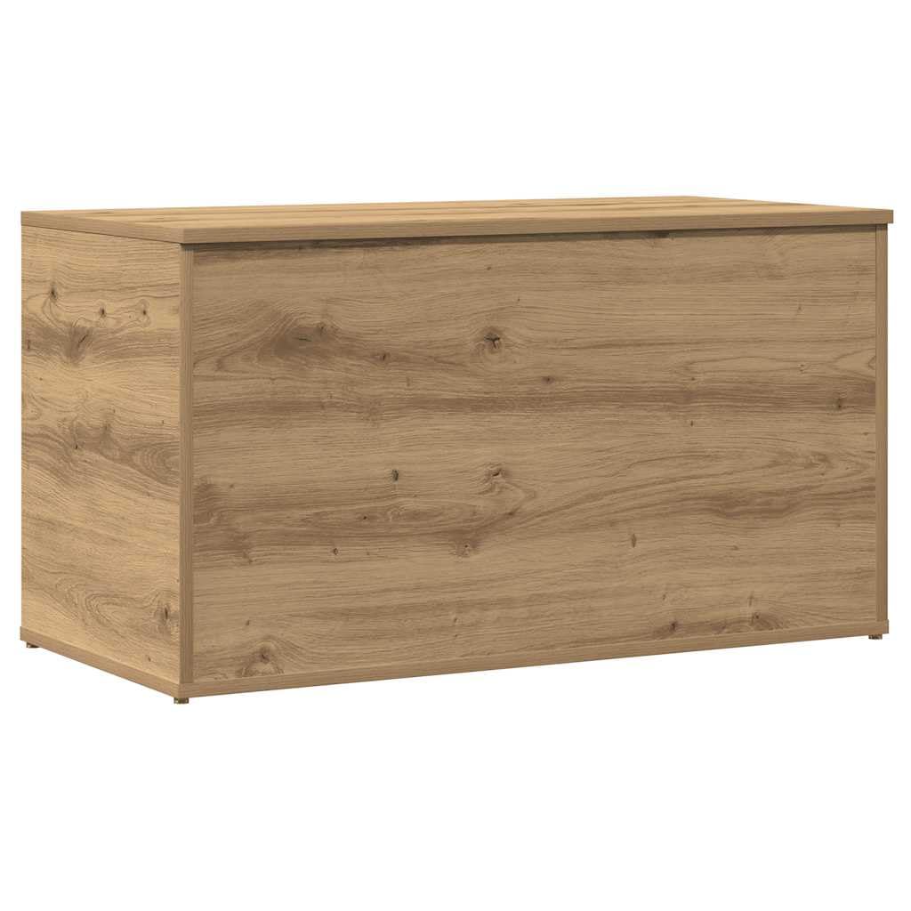 Vidaxl Artisan Oak Storage Chest, Storage Bins For Toys, Kids Storage Box For Playroom, Storage Containers, Farmhouse Style, Engineered Wood
