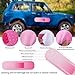 BOXOB 4pcs Car Bandaid Stickers, 24in 10in Funny Giant Bandaid Sticker Large Vehicle Bandages Decal Pink Bumper Stickers for Covering Dent Crack Damage Scratch Stains Automotive Decor Accessories