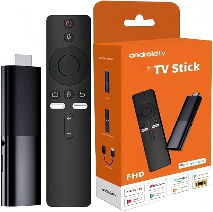 Android Tv Stick HDR, I96 ATV D9, Android tv stick 4K UHD, Google Assistant, Googlecast, Wi-Fi, Bluetooth 5.0, HDMI, Wi fi supported Newest generation