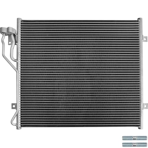Image of Air Conditioning A /C Condenser Compatible with Jeep Liberty 2002 2003 2004 2005 L4 2.4L V6 3.7L # 3058, 94773, 56022951AA, 55037465AC, 55037465AA, 55037465AB