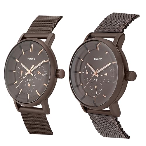 Image of TIMEX Analog Watch for Unisex with Round Dial & Water Resistant Unisex Wrist Watches