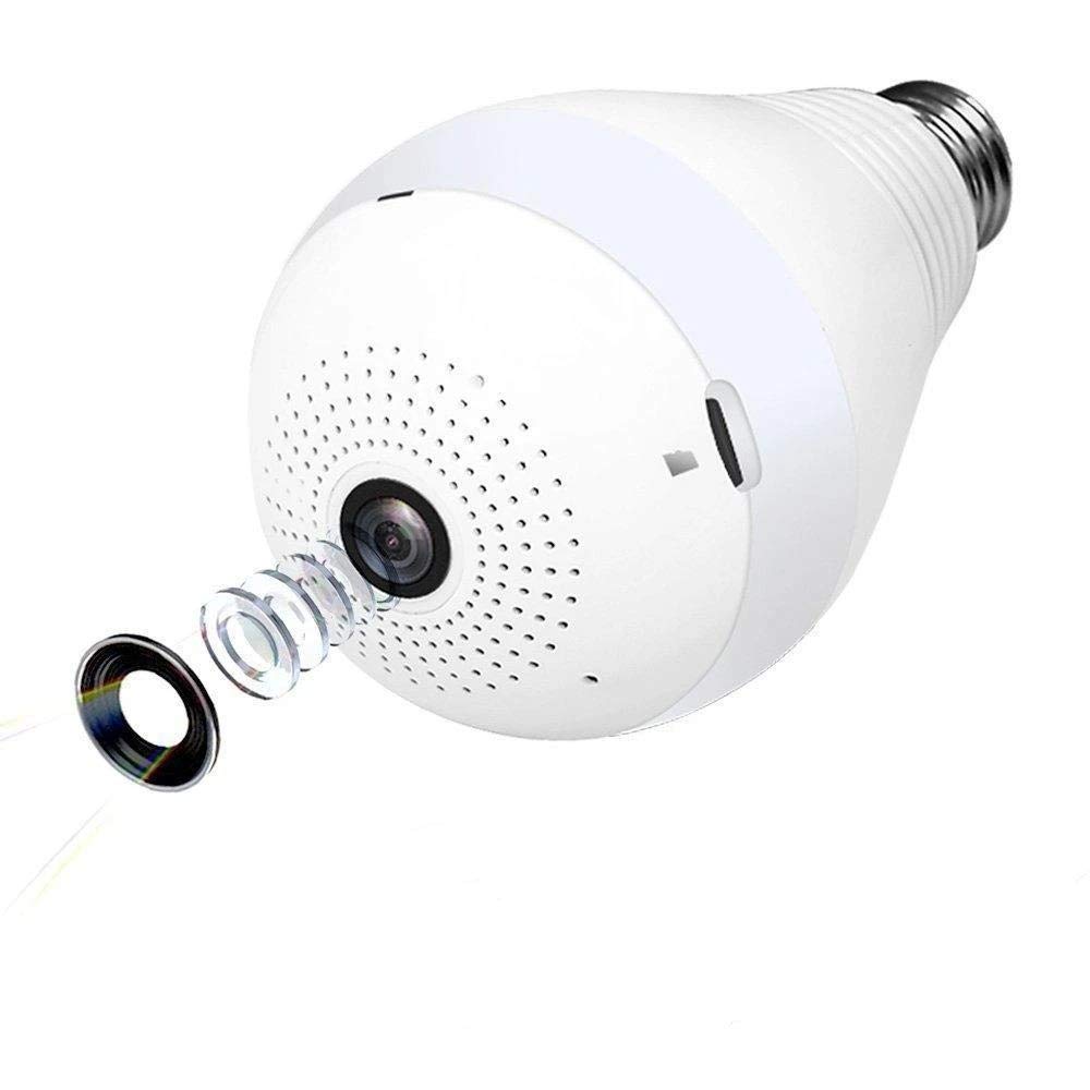 Eyelet Panoramic Camera Light Bulb WiFi Wireless Smart spy Bulb Camera