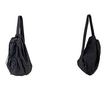 SZYDD Drawstring Ruched Nylon Bag Crossbody Casual Trendy