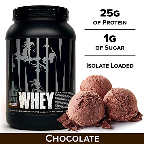 Animal Whey Isolate Whey Protein Powder – Isolate Loaded For Post Workout And Recovery – Low Sugar With Highly Digestible Whey Isolate Protein - Chocolate - 2 Pounds #TOP1