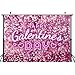 Wollmix Happy Galentines Day Decorations Banner 7x5ft for Party Backdrops - Pink Love Heart Decor Favors Gifts for Friends, Women, Her - Supplies, Photo Booth Props, Sign