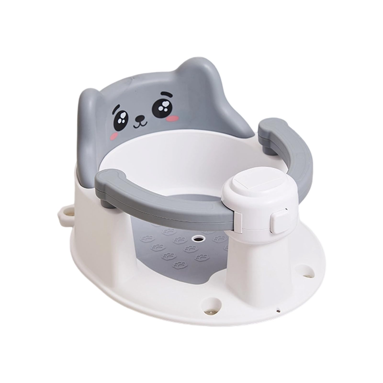 Asiento de baño para bebé con ventosas inferiores, asiento de bañera que proporciona respaldo para bebés de 6 a 15 meses