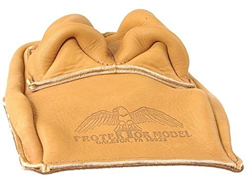 Protektor Bunny Ear Rear Shooting Rest Bag Leather Tan Unfilled