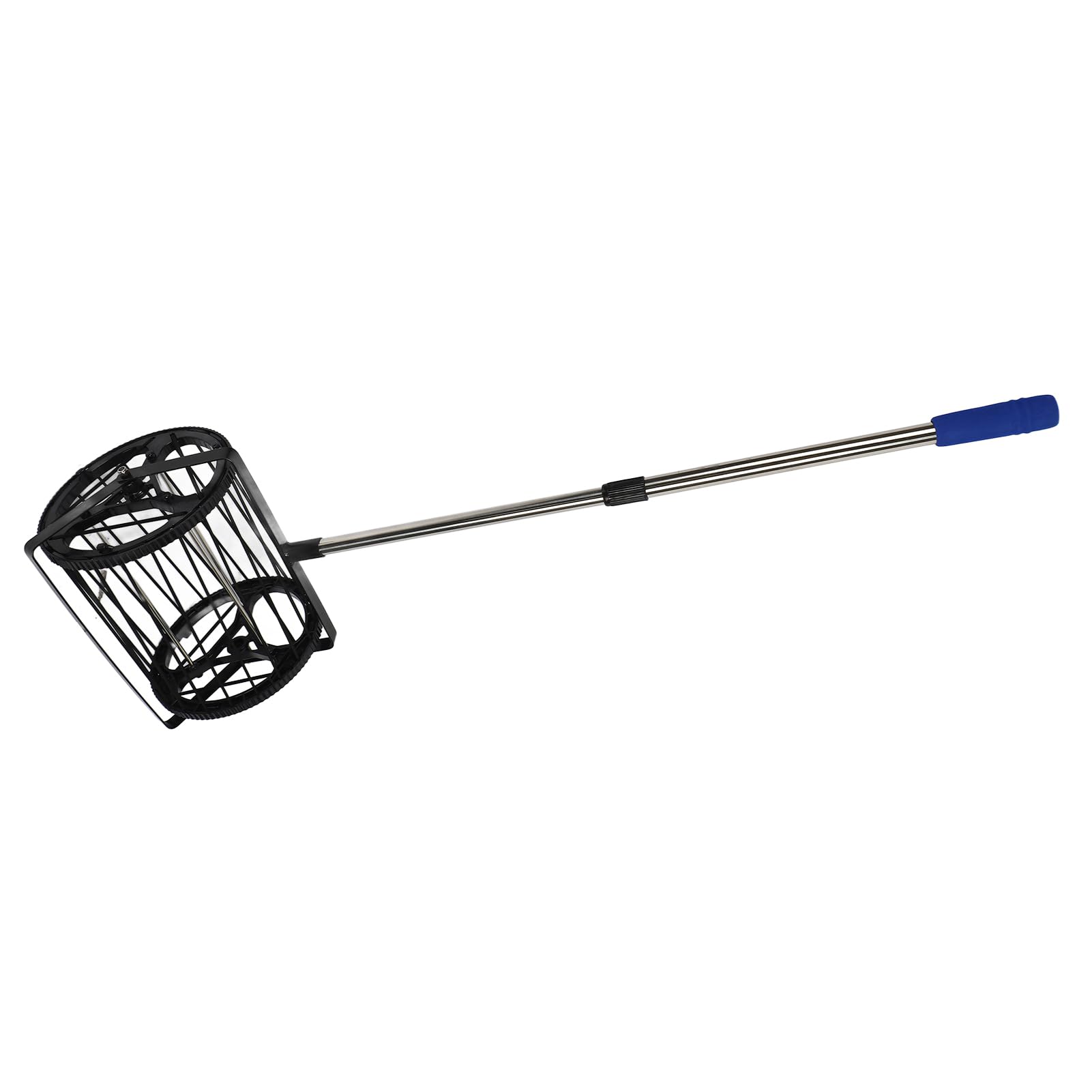 Raccoglitore di Palline da Pong con capacità di 125 Palline, Raccoglitore da Pong con Asta Regolabile per Tutte le Altezze