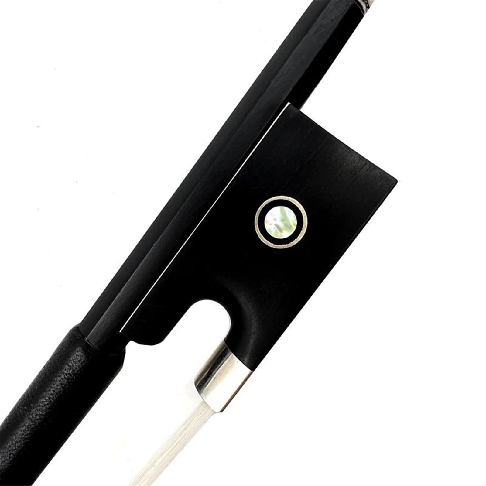 Arco Per Violino Parti in ebano per arco di violino 1/4 in fibra di carbonio e crine di cavallo(4/4 bk)