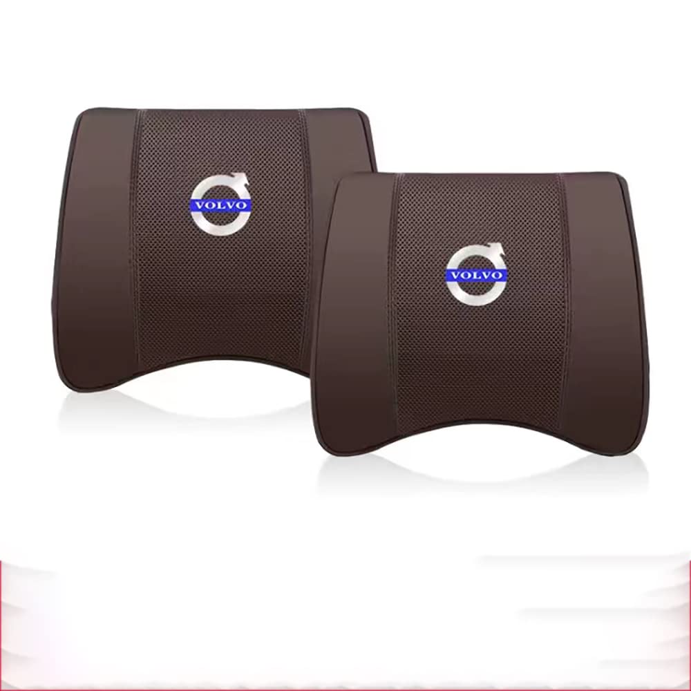2 Piezas Car Viaje Largo Suave Memoria Reposacabezas ergonómico, para Volvo La relajación del Cuello Alivia la Fatiga,A