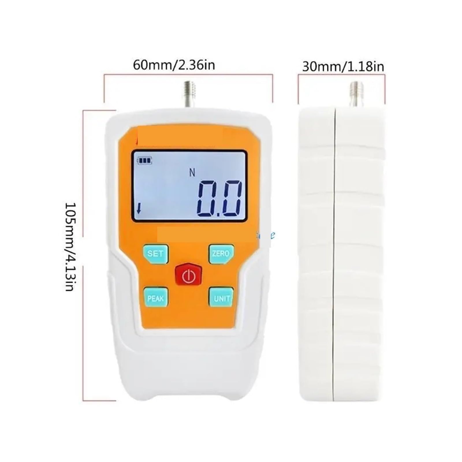 Misuratore di forza, Tester push pull portatile Strumento di misura Dinamometro Attrezzatura per test forza(2N)