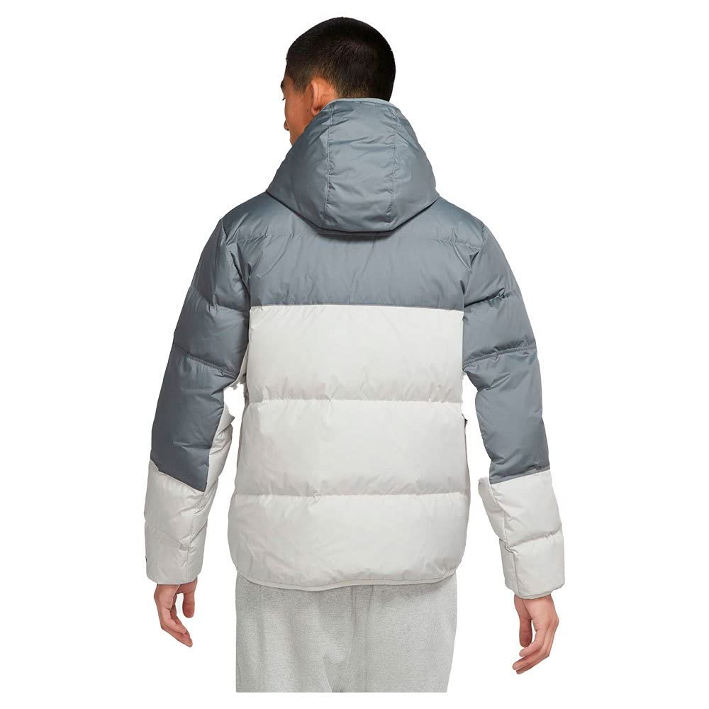 Nike Men Sportswear Storm-FIT Windrunner Hooded Jacket (Large, Smoke Grey/Light Bone/Sail/Sail)