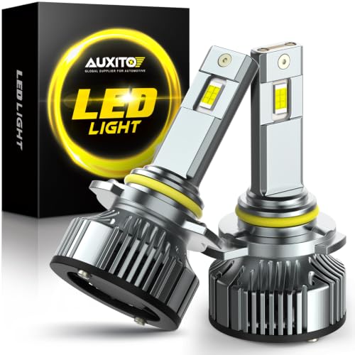 Image of AUXITO 9012 HIR2 LED Bulbs Combo, 15X Brighter, 5-Min Install, IP68, 2 Pack