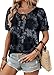 KISSMODA 2026 Womens Short Sleeves Button Shirts Floral Summer Tunic Top Woman Boho Tunics Tops