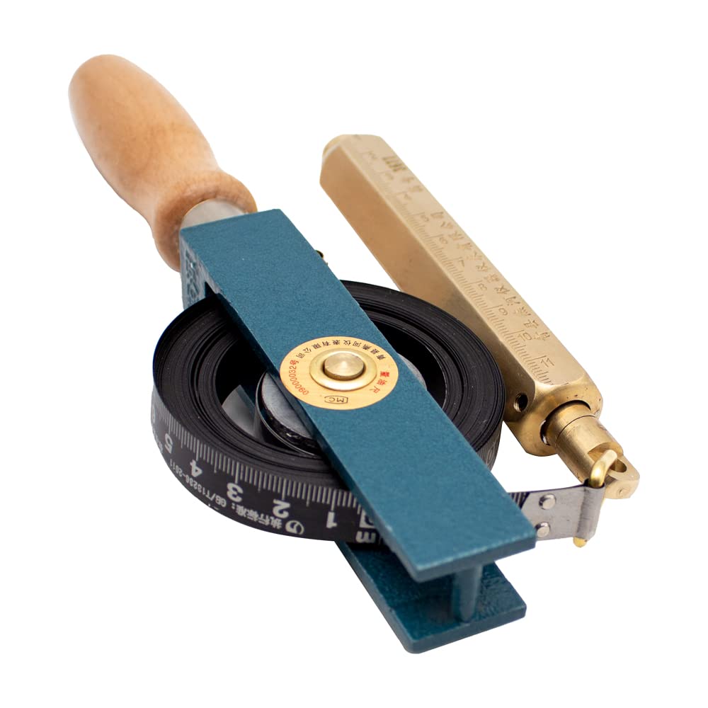 Nastro di Misurazione del Serbatoio dell'Olio a Prova di Esplosione in Acciaio Al Carbonio Portatile Nastro di Misurazione dell'Olio con Fili a Piombo in Ottone 5-30 M (30m)