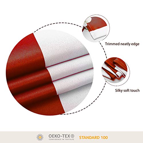 Bonzer Stripe Christmas Window Curtains For Bedroom - Grommet Room Darkening Curtain, Thermal Insulated, Noise Reducing And Light Blocking Drapes For Living Room, Red, 52 X 84 Inch, Set Of 2 Panels #TOP4