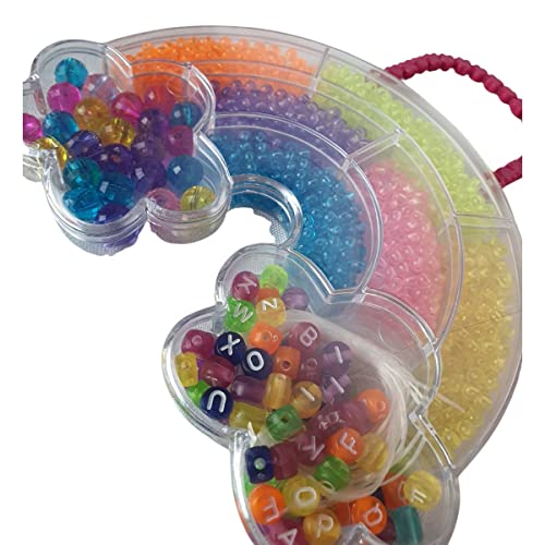 Kit Miçanga Infantil Colorida Para Montar pulseiras brincos colar