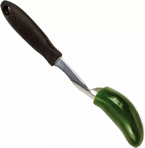 Miniatura 5 de Descorazonador de pimienta de acero inoxidable, herramienta de cocina de fruta de tomate