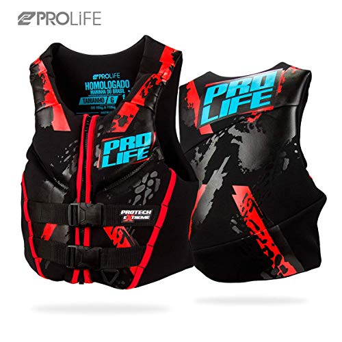 Colete Neoprene Homologado Prolife Protech Extreme Vermelho