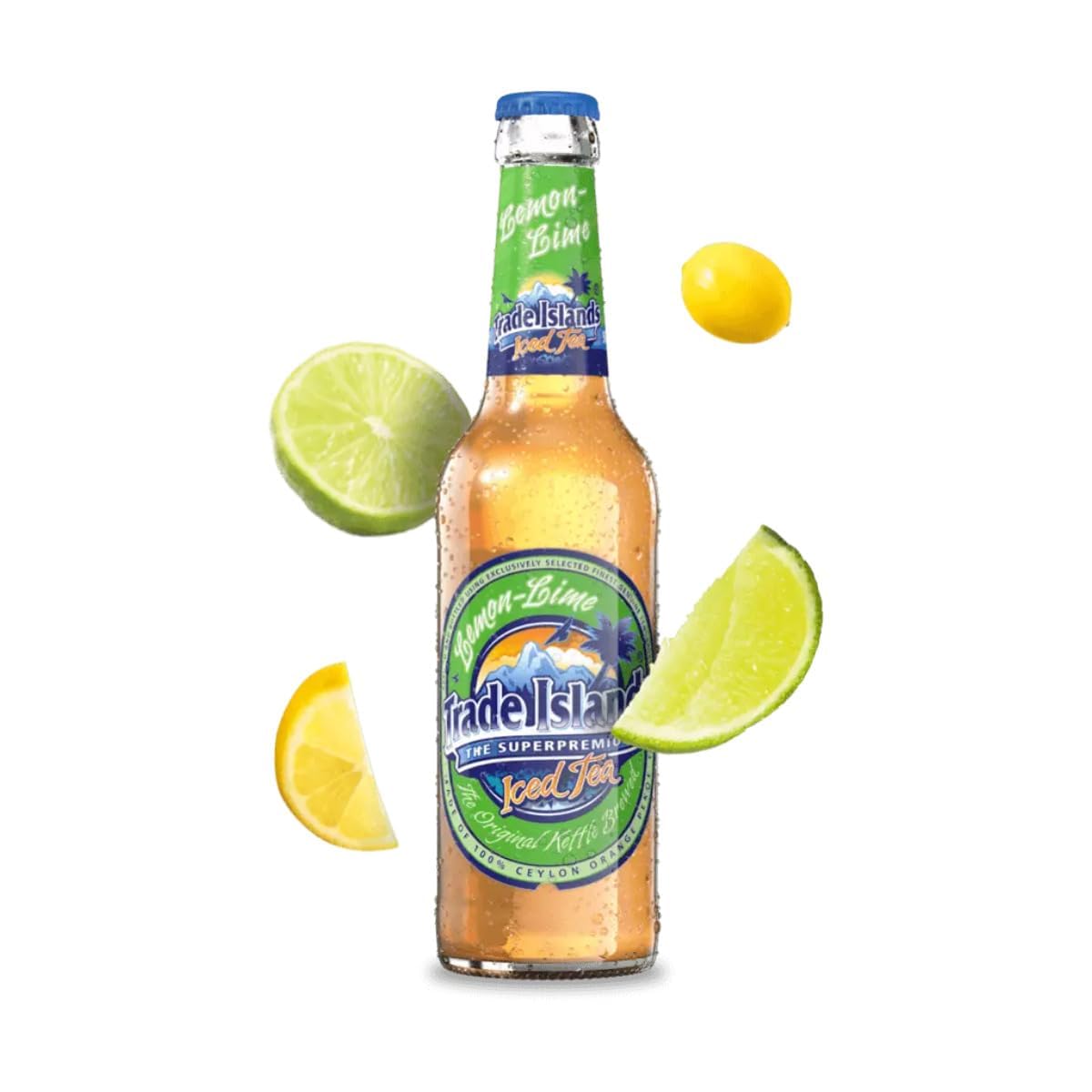 Trade Islands Iced Tea Lemon-Lime 25 Flaschen je 0,33l | Mehrweg Pfand inkl.