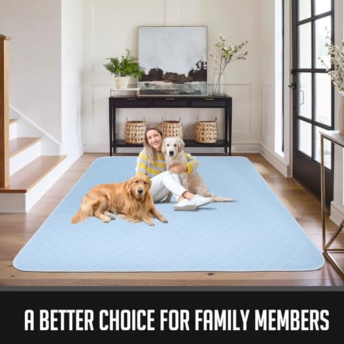 Image of Washable Pee Pads for Dogs, Reusable Pee Mats for Dogs, Puppy Pads Super Water Absorption Puppy Pee Rugs Easier to Dry, Wee Wee Pads for Dogs Non-Slip, Pet Training Pad Whelping Playpen Dog Crate