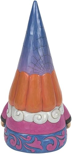 Miniatura 2 de Enesco Jim Shore Heartwood Creek - Figura de sombrero de telaraña de gnomo de Halloween, 12 pulgadas, multicolor