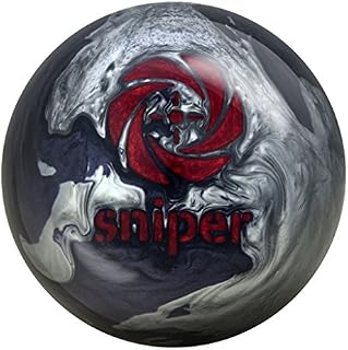 Motiv Midnight Sniper Bowling Ball Black/Silver/Red, 13lbs
