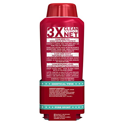 Body Wash for Men by Old Spice, High Endurance Body Wash Twin Pack, Pure Sport,18 Fl Oz (Pack of 2) - Image 5