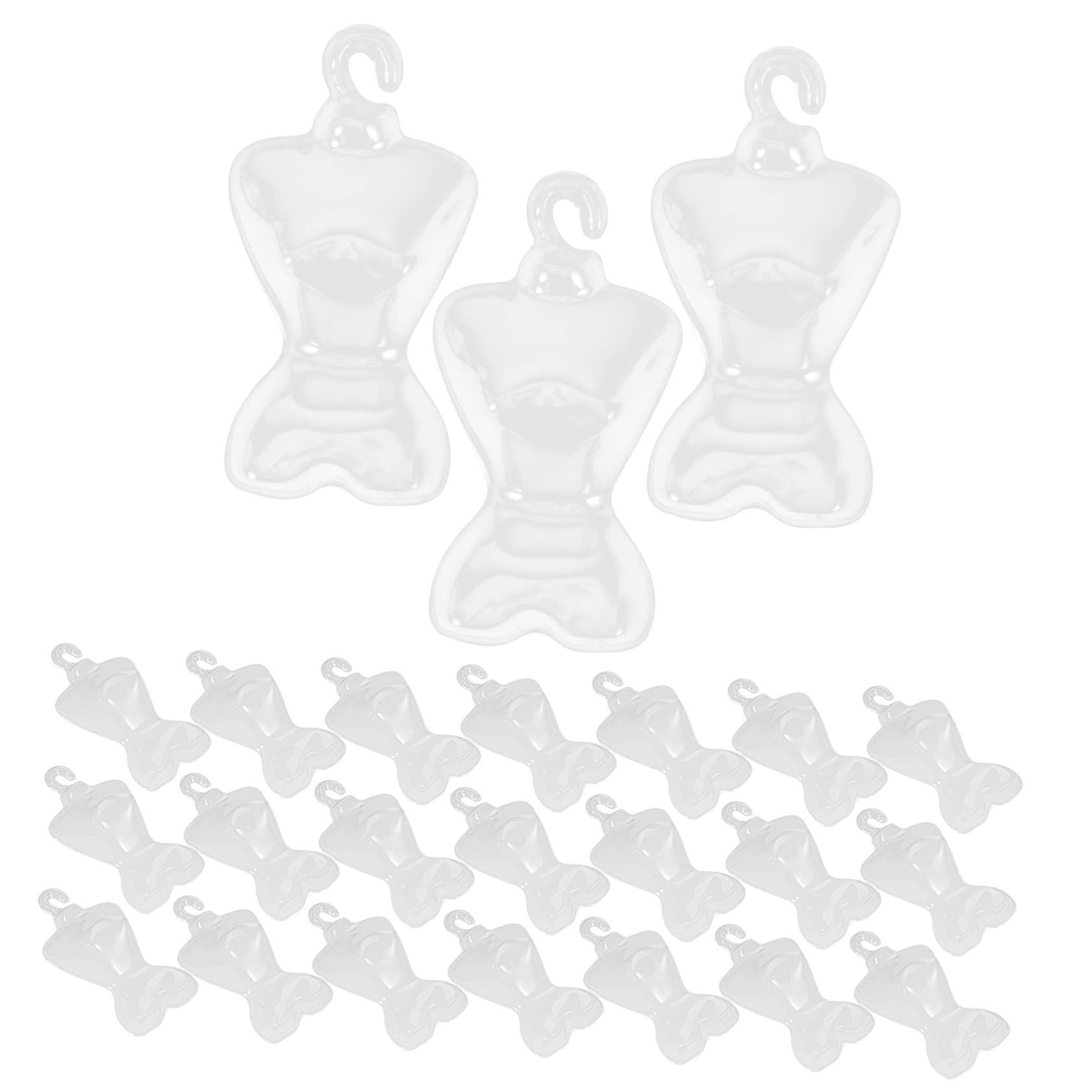 KOMBIUDA 1set Doll Clothing Hangers Doll Dress Organizers Accessories Wrinkle Support for Dresses Safe Compact Design 100pcs