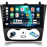 [4+64GB] 8-Core Qualcomm Android 15 Car Stereo for Nissan Altima Teana 2008-2012 (Manual A/C) with CarPlay & Android Auto,9’’ Car Radio with Bluetooth5.1 GPS WiFi FM/RDS EQ DSP SWC+Backup Camera