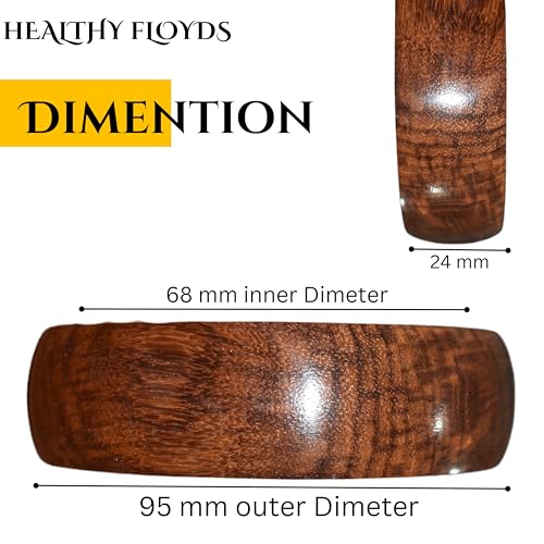 Image of Handmade Natural Wooden BangleHandmade Bracelet Vintage Simple Round Natural Wooden Bracelet Bangle for Women Jewelry.